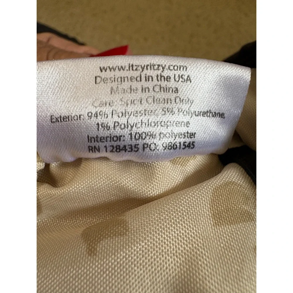 Itzy Ritzy Dream Backpack Diaper Bag Black Puffer Quilted Gold Hardware